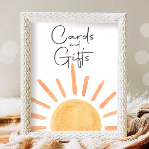 Kaarten en geschenken Boho Little Sunshine Party Poster