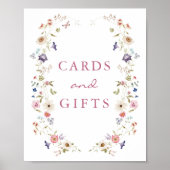 Kaarten en geschenken bruids thee Poster (Voorkant)