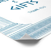 Kaarten en Geschenken Feestbord voor toga-evenemen Poster (Hoek)