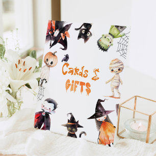 Kaarten en geschenken Halloween kostuumfeest Reclamebord Met Voetstuk