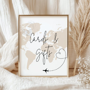 Kaarten en geschenken kaart vliegtuig baby shower poster