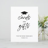 Kaarten en geschenken Minimalistisch afstuderen Pa (Staand voorkant)