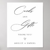 Kaarten en geschenken Modern minimalistisch bruilo Poster (Voorkant)