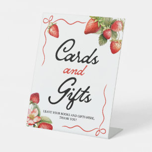 Kaarten en geschenken teken Oranje Baby shower Reclamebord Met Voetstuk