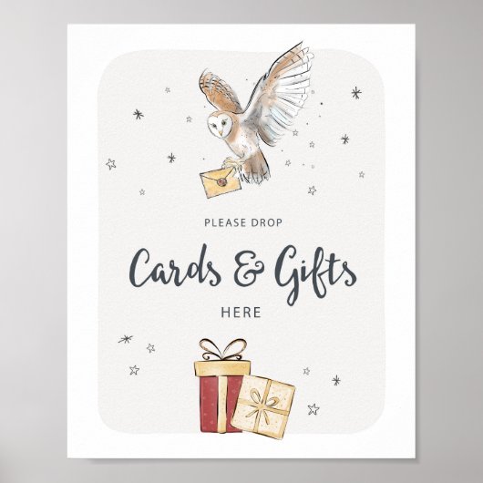 Kaarten en Geschenken Wizard Party Sign Poster (Voorkant)