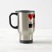 Kaarten en koffie-mok reisbeker (Links)