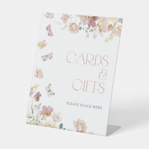 Kaarten & Geschenken Roze Vlinders Vrijgezellenfee Reclamebord Met Voetstuk