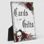 Kaarten & Geschenken, Schedel en Rozen, Gotische b Fotoplaat (Zijkant)