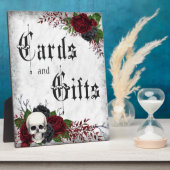 Kaarten & Geschenken, Schedel en Rozen, Gotische b Fotoplaat (Zijkant)