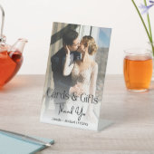Kaarten & Geschenken Trouwfoto Dank u Reclamebord Met Voetstuk (Insitu)