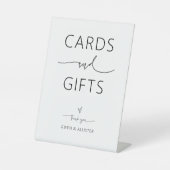 Kaarten & Gift Trouwtafel voetstuk teken Reclamebord Met Voetstuk (Voorkant)