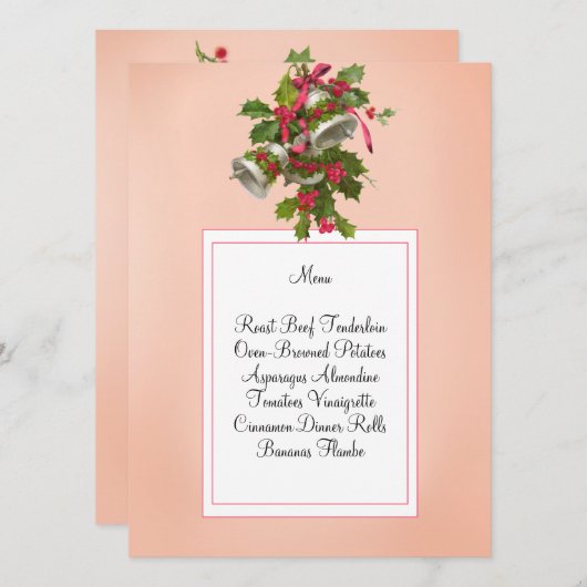 Kaarten in het menu  roze cellen en bessen (Voorkant / Achterkant)