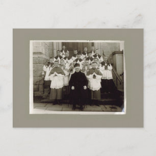  kaarten - Katholieke kerkpriester en jongens