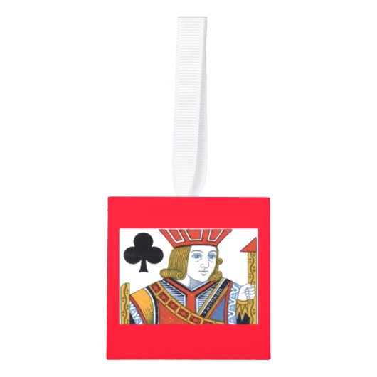 " Kaarten" Kubus Ornament (Voorkant)