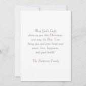 Kaarten met een paarse kerstviering (Achterkant)