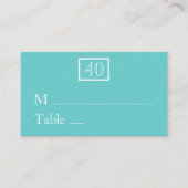 Kaarten plaatsen / Kaarten naam - Aqua Plaatskaartje (Voorkant)