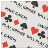 Kaarten spelen Bridge Vier Kaarten Stof (Close Up)