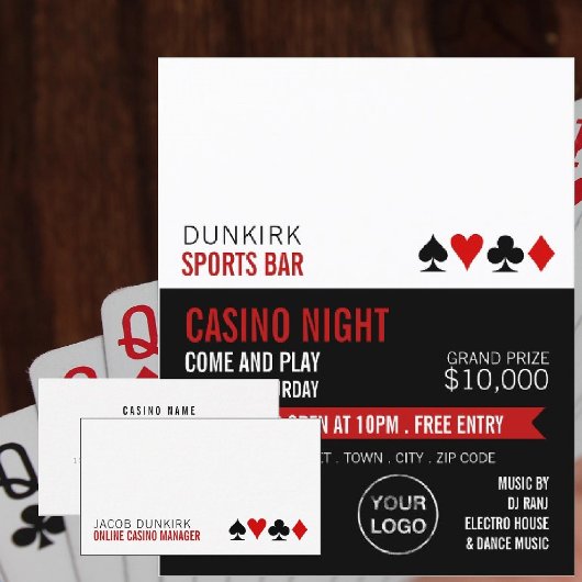 Kaarten spelen, casino Night, gamesector