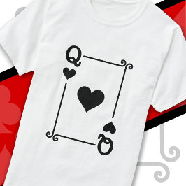 Kaarten spelen Costume Queen Hearts Kaart Queen Ka T-shirt