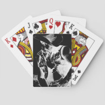 Kaarten spelen met originele art cowboy