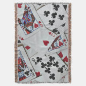 Kaarten spelen Poker Games Queen King Deken (Voorkant Verticaal)