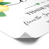 Kaarten Teken Citroenen Bruidsfeest Bruiloftsrecep Poster (Hoek)