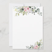 Kaarten van de Blush Pink Wedding Table Seating Ch (Achterkant)