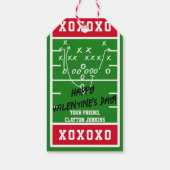 Kaarten van de Valentijnsdag van het Football Cadeaulabel (Achterkant)