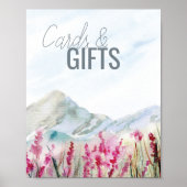 Kaarten van de Waterverf van het Bergdenweddenscha Poster (Voorkant)