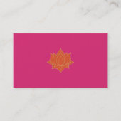 Kaarten van de website van Elegant Mehndi Visitekaartje (Voorkant)