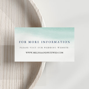 Kaarten van de website van Seaglass Tides Wedding