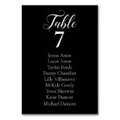 Kaarten van de zwarte witte bruiloft (Achterkant)