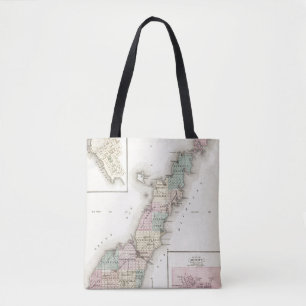 Kaarten van Deuren County, Sturgeon Bay en Jenny Tote Bag