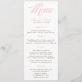 Kaarten van het Chic Zigzags Wedding Menu (Voorkant)