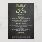 Kaarten van het moderne Chalkboard Typografie Wedd (Voorkant)