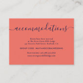 Kaarten van het Navy- en Coral Wedding Hotel Accom (Voorkant)