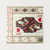 Kaarten van het pak van het Geest in  stijl spelen Wandkleed (Voorkant (horizontaal))