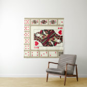 Kaarten van het pak van het Geest in  stijl spelen Wandkleed (In Situ (horizontaal))