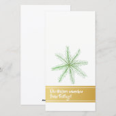 Kaarten van Minimalistic van Kerstmis de Gouden (Voorkant / Achterkant)