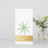 Kaarten van Minimalistic van Kerstmis de Gouden (Staand voorkant)