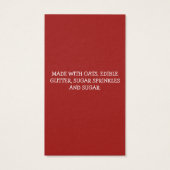 Kaarten van rendieren visitekaartje (Achterkant)