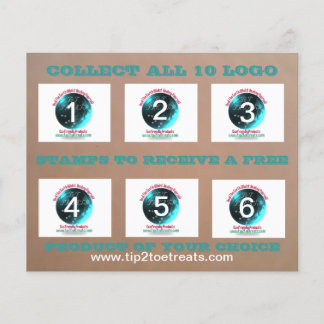 Kaarten van stempel/coupon