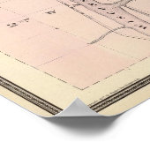 Kaarten van Stevens Point, Elroy en Wonewoc Poster (Hoek)