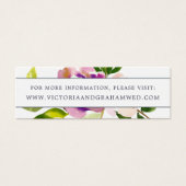 Kaarten van Vibrant Bloom Wedding Website | Mini Visitekaartjes (Voorkant)