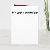 Kaarten van Zombie Horror van Halloween Party (Achterkant)