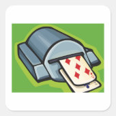 Kaarten Vierkante Sticker (Voorkant)