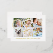 Kaarten voor aangepaste fotoCollage Real Folie Cal (Voorkant / Achterkant)