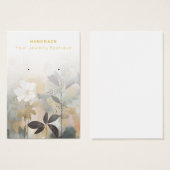 Kaarten voor Abstracte bloemen voor juwelenweergav Visitekaartje (Voorkant /achterkant)