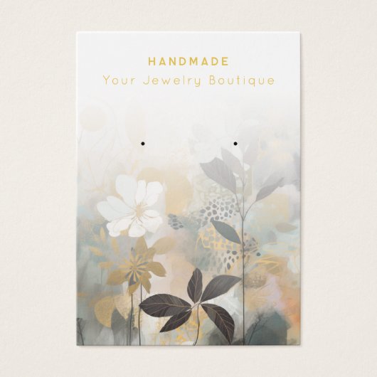 Kaarten voor Abstracte bloemen voor juwelenweergav Visitekaartje (Voorkant)