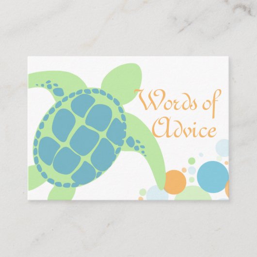 Kaarten voor advies aan baby showers (Voorkant)